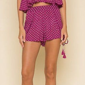 NEW | RAGA Anthropologie Loretta Patterned‎ Shorts Size Small